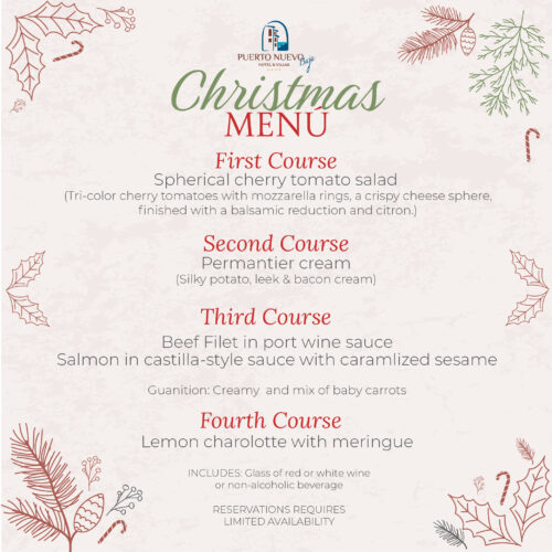Christmas Menu Puerto Nuevo