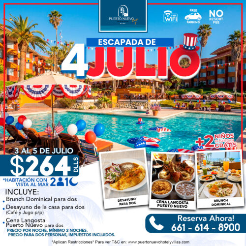 Escapada 4 de julio en Puerto Nuevo Hotel Escapada 4 de julio en Puerto Nuevo Hotel