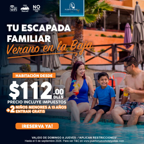 Escapada Familiar a Puerto Nuevo Hotel 2026 Escapada Familiar a Puerto Nuevo Hotel 2026